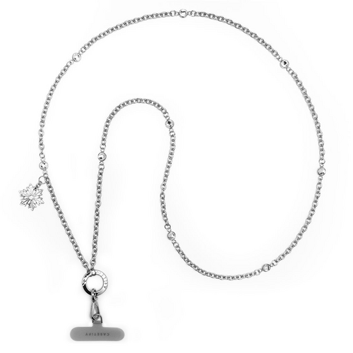 - - Frozen Metal Rhinestone Cross-body Strap