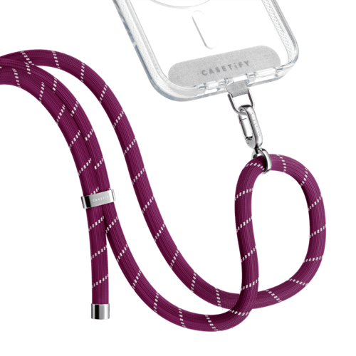 - - Rope Cross-body Strap - Mulberry (8mm)