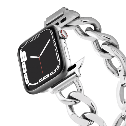 Apple Watch Series 7-9 (45mm) - Chain Bracelet 45mm (Series 7-9) - Silver