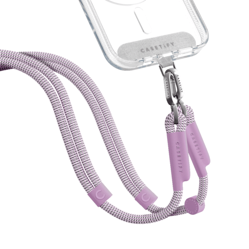 - - Rope Cross-body Strap - Lilac (Double End)