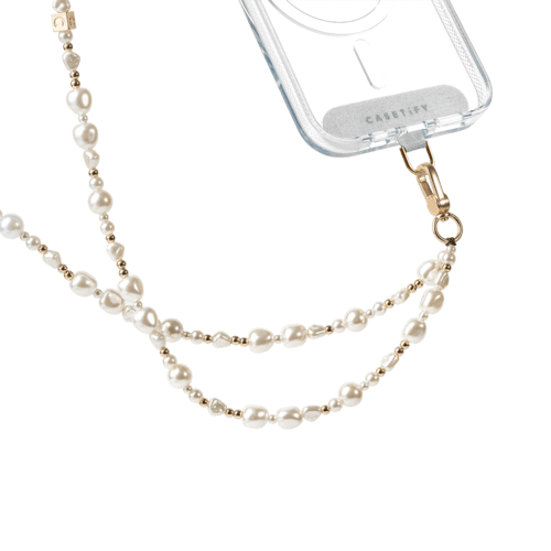 - - Pearl Cross-body Charm - Classic Pearl