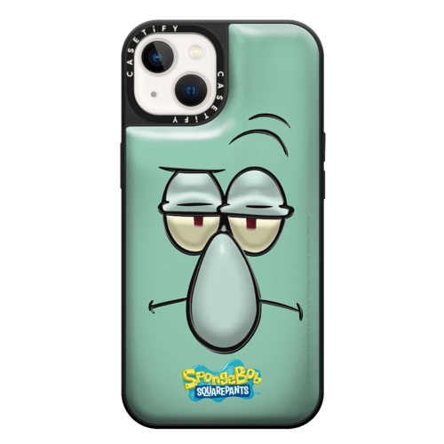 iPhone 13 - CASETiFY x SpongeBob iPhone 13 Puffy Case - Teal (Squidward)