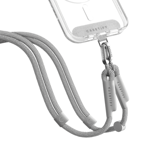 - - Rope Cross-body Strap - Heather Grey (Double End)