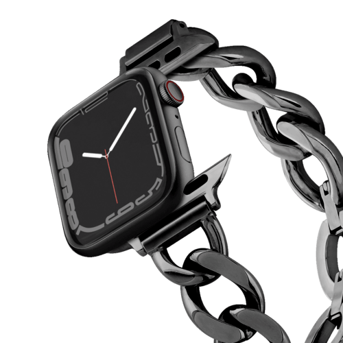 Apple Watch Series 7-9 (45mm) - Chain Bracelet 45mm (Series 7-9) - Black
