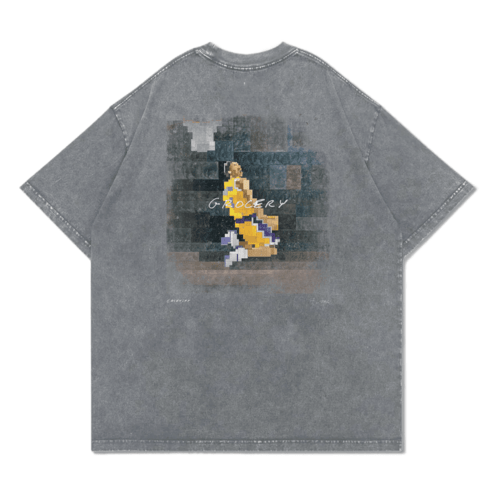 - - CASETiFY x Adam Lister x GROCERY Two-hand Reverse Dunk Tee / Washed Grey (Size 01)