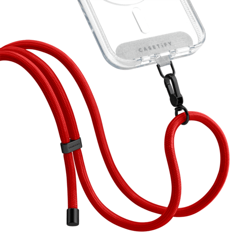 - - Rope Cross-body Strap - Red (6mm)