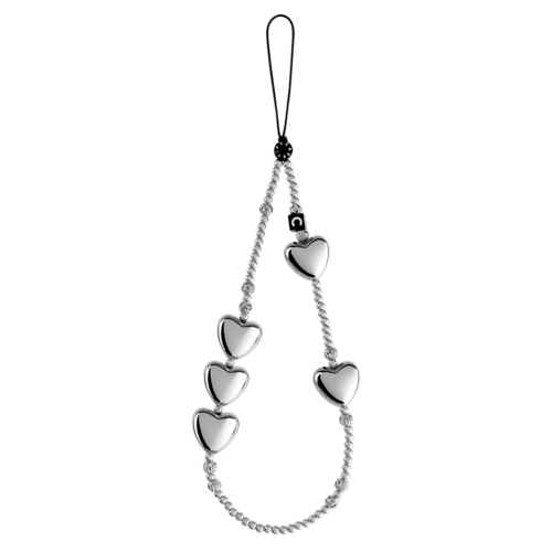 - - Heart Phone Charm - Heart of Steel