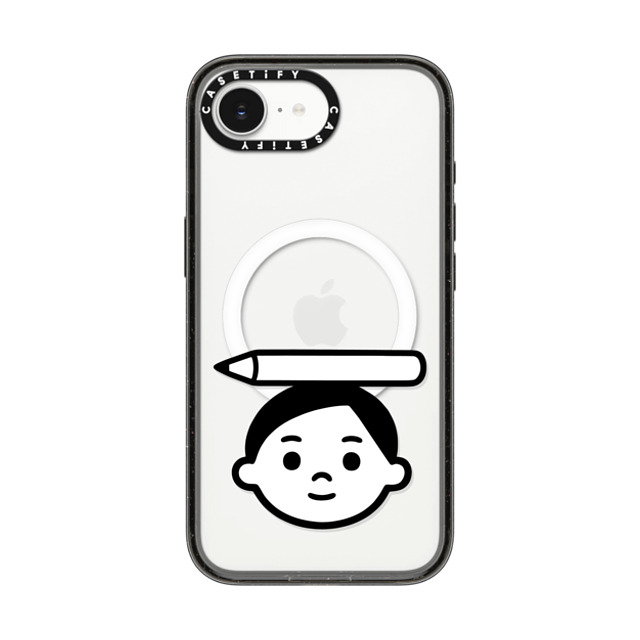 Noritake x CASETiFY iPhone 16e Case Black Impact Case MagSafe Compatible Pencil Boy Back to School Noritake x CASETiFY iPhone 16e Case Black Impact Case MagSafe Compatible Pencil Boy Back to School