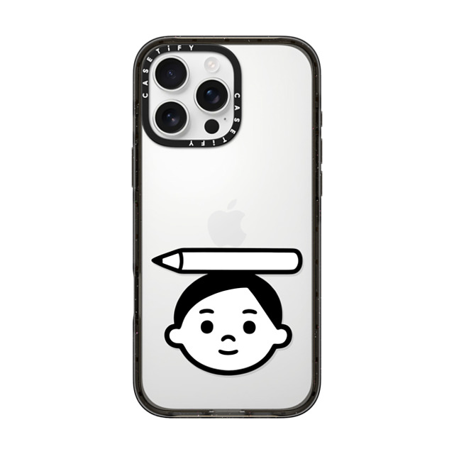 Noritake x CASETiFY iPhone 16 Pro Max ケース ブラック インパクトケース Pencil Boy