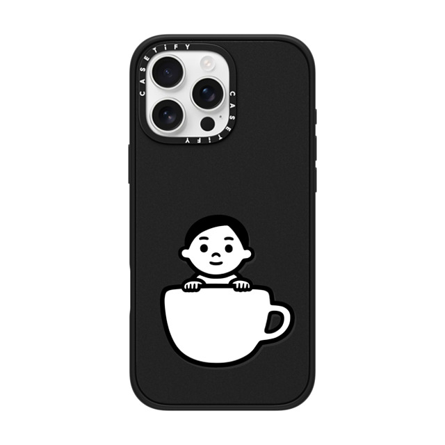 Noritake x CASETiFY iPhone 16 Pro Max ケース マットブラック インパクトケース MagSafe対応 Cup Boy