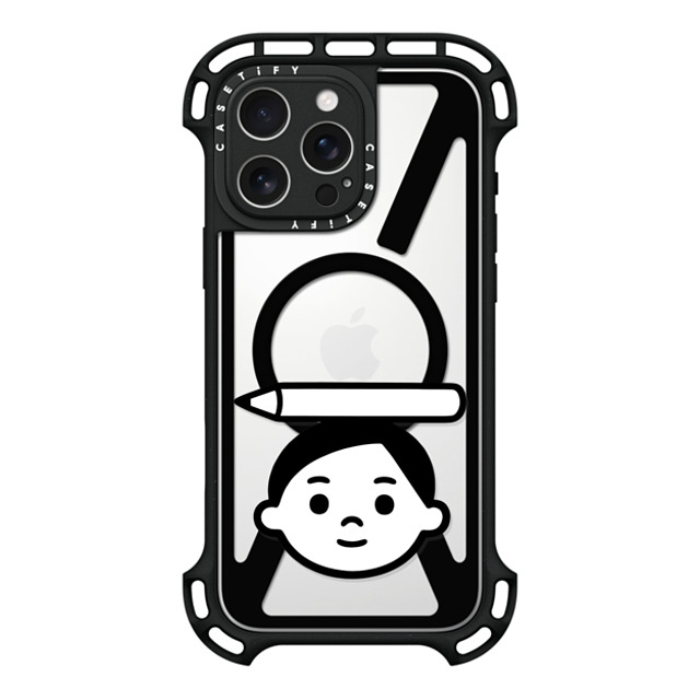 Noritake x CASETiFY iPhone 16 Pro Max ケース ブラック ウルトラ バウンスケース MagSafe対応 Pencil Boy