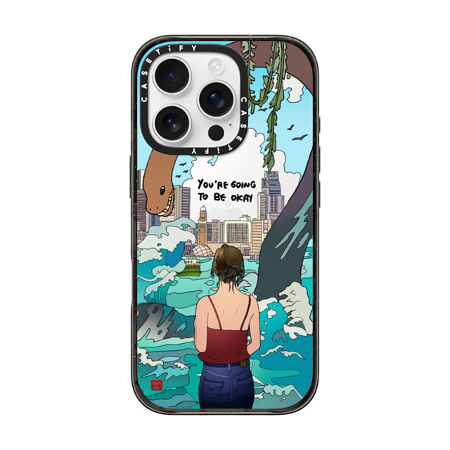 vvvvnho x CASETiFY iPhone 16 Pro ケース Surrealism ブラック インパクトケース Ur Gonna B Ok Back to School vvvvnho x CASETiFY iPhone 16 Pro ケース Surrealism ブラック インパクトケース Ur Gonna B Ok Back to School