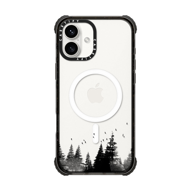 CASETiFY iPhone 16 Plus Case Black ウルトラ インパクトケース MagSafe 対応 自然 Minimal Forest Clear Case CASETiFY iPhone 16 Plus Case Black ウルトラ インパクトケース MagSafe 対応 自然 Minimal Forest Clear Case