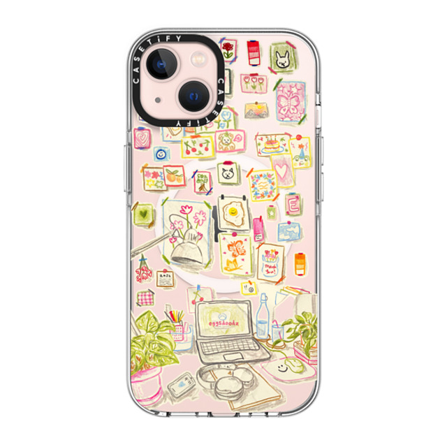 Eggsdoodz x CASETiFY iPhone 13 ケース クリア クリア ケース MagSafe対応 Gallery Wall Art