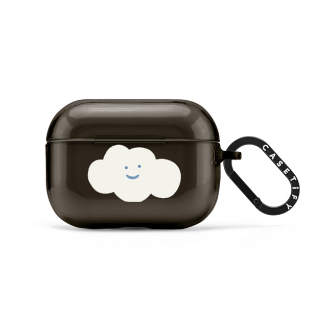 Eggsdoodz x CASETiFY AirPods Pro ブラック コンパクト ケース Happy Cloud