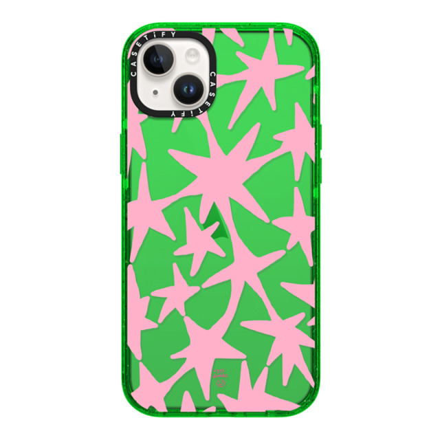 Eggsdoodz x CASETiFY iPhone 14 Plus Case Sticker,Floral グリーン インパクトケース Pink Stars Mother's Day Eggsdoodz x CASETiFY iPhone 14 Plus Case Sticker,Floral グリーン インパクトケース Pink Stars Mother's Day