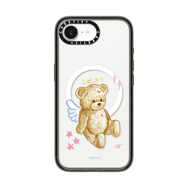 Eggsdoodz x CASETiFY iPhone 16e Case Floral,Heart Black Impact Case MagSafe Compatible Angel Teddy Bear Back to School Eggsdoodz x CASETiFY iPhone 16e Case Floral,Heart Black Impact Case MagSafe Compatible Angel Teddy Bear Back to School