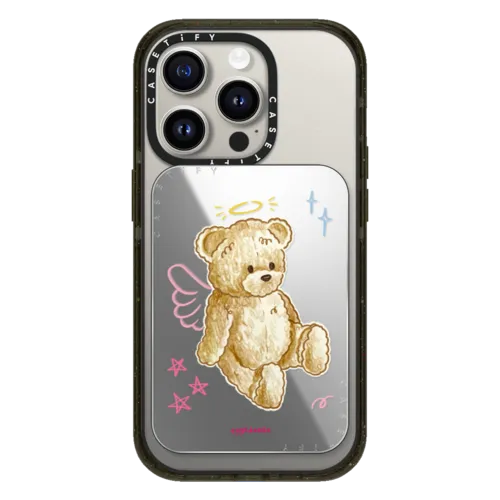 Snappy Cardholder Stand - Angel Teddy Bear