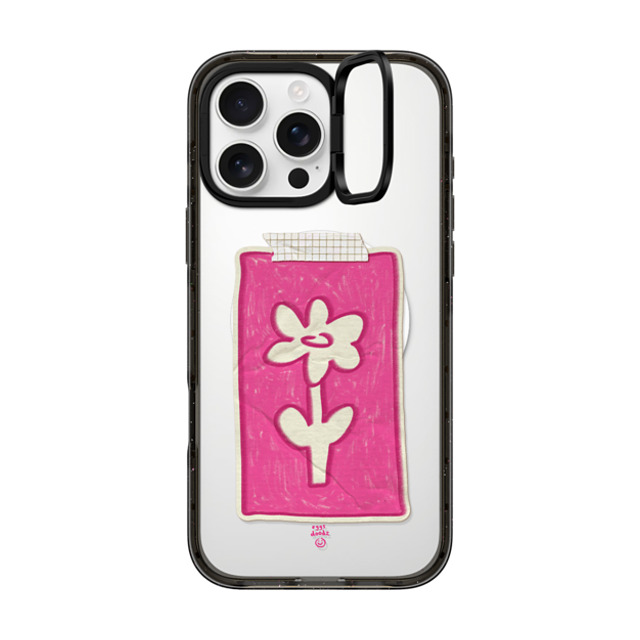 Eggsdoodz x CASETiFY iPhone 16 Pro Max Case Sticker,Floral Black インパクトリングスタンドケース MagSafe対応 Pink Daisy Mother's Day Eggsdoodz x CASETiFY iPhone 16 Pro Max Case Sticker,Floral Black インパクトリングスタンドケース MagSafe対応 Pink Daisy Mother's Day