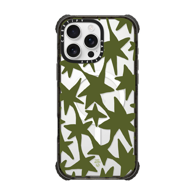 Eggsdoodz x CASETiFY iPhone 16 Pro Max Case Sticker,Floral Black ウルトラ インパクトケース MagSafe 対応 Green Stars Father's Day Eggsdoodz x CASETiFY iPhone 16 Pro Max Case Sticker,Floral Black ウルトラ インパクトケース MagSafe 対応 Green Stars Father's Day