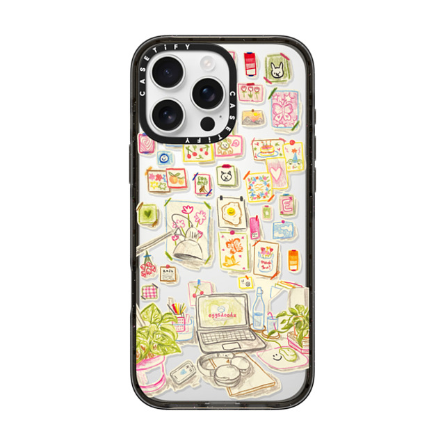 Eggsdoodz x CASETiFY iPhone 16 Pro Max ケース ブラック インパクトケース Gallery Wall Art