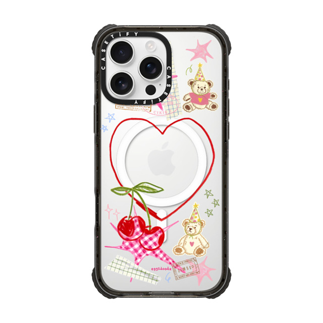 Eggsdoodz x CASETiFY iPhone 16 Pro Max Case Black ウルトラ インパクトケース MagSafe 対応 Party Teddy Bears Eggsdoodz x CASETiFY iPhone 16 Pro Max Case Black ウルトラ インパクトケース MagSafe 対応 Party Teddy Bears