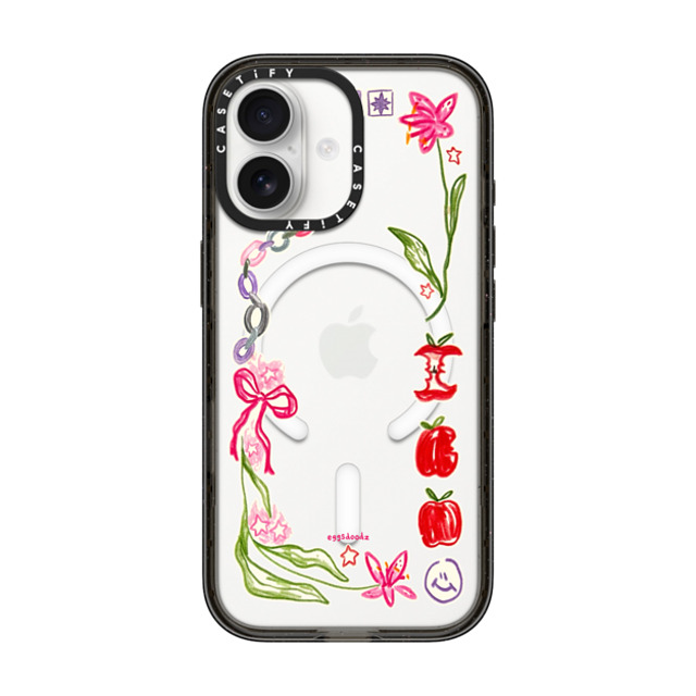 Eggsdoodz x CASETiFY iPhone 17 P[X Sticker,Floral ubN CpNgP[X MagSafeΉ Sweet Apples