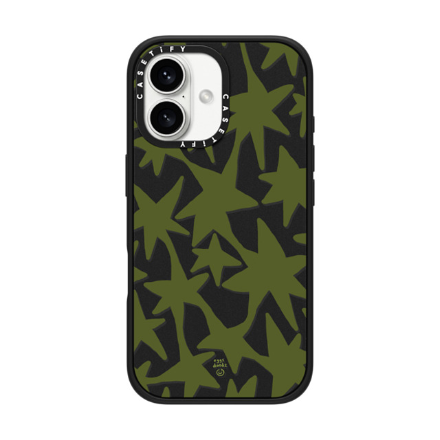 Eggsdoodz x CASETiFY iPhone 16 Case Sticker,Floral Matte Black Impact Case MagSafe Compatible Green Stars Father's Day Eggsdoodz x CASETiFY iPhone 16 Case Sticker,Floral Matte Black Impact Case MagSafe Compatible Green Stars Father's Day