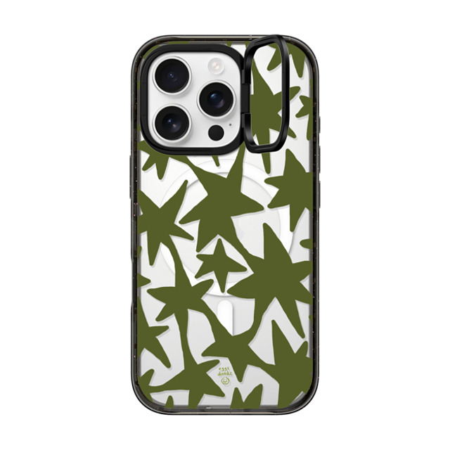 Eggsdoodz x CASETiFY iPhone 16 Pro Case Sticker,Floral Black インパクトリングスタンドケース MagSafe対応 Green Stars Father's Day Eggsdoodz x CASETiFY iPhone 16 Pro Case Sticker,Floral Black インパクトリングスタンドケース MagSafe対応 Green Stars Father's Day