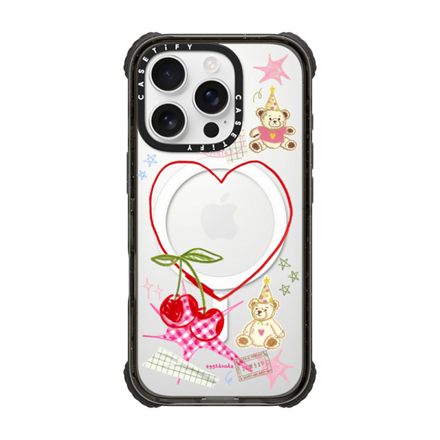 Eggsdoodz x CASETiFY iPhone 16 Pro Case Black ウルトラ インパクトケース MagSafe 対応 Party Teddy Bears Eggsdoodz x CASETiFY iPhone 16 Pro Case Black ウルトラ インパクトケース MagSafe 対応 Party Teddy Bears