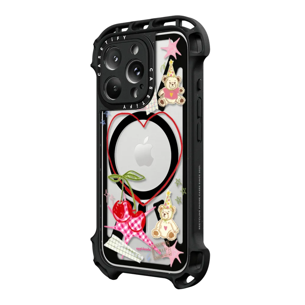 Ultra Bounce iPhone 16 Pro Case MagSafe Compatible - Party Teddy Bears