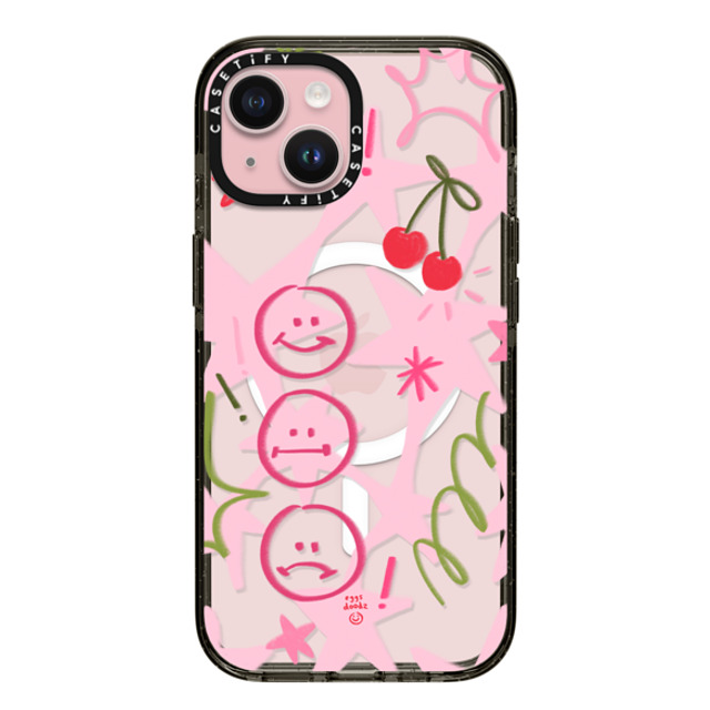 Eggsdoodz x CASETiFY iPhone 15 Case Sticker,Cherry Black Impact Case MagSafe Compatible Happy Sad Collage Back to School Eggsdoodz x CASETiFY iPhone 15 Case Sticker,Cherry Black Impact Case MagSafe Compatible Happy Sad Collage Back to School