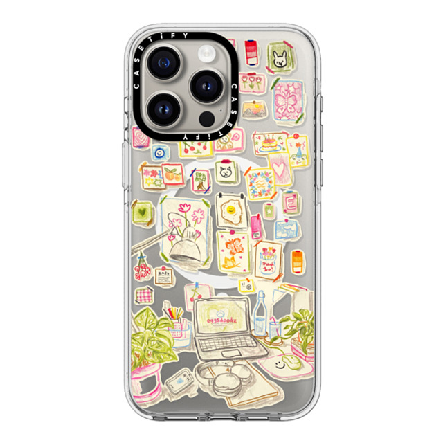 Eggsdoodz x CASETiFY iPhone 15 Pro Max ケース クリア クリア ケース MagSafe対応 Gallery Wall Art