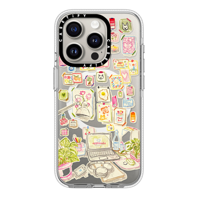 Eggsdoodz x CASETiFY iPhone 15 Pro ケース クリア クリア ケース MagSafe対応 Gallery Wall Art