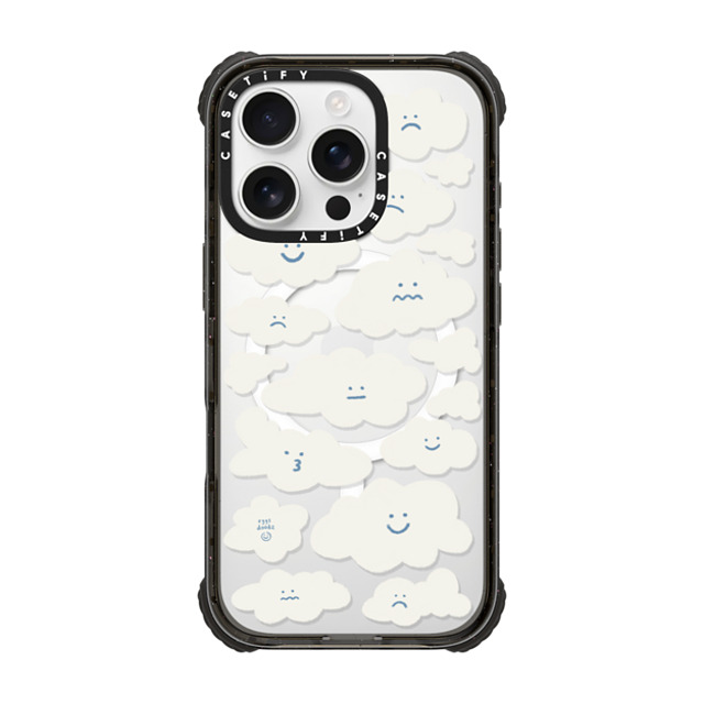 Eggsdoodz x CASETiFY iPhone 16 Pro ケース Sticker,Floral ブラック ウルトラ インパクトケース MagSafe 対応 Cute Clouds Father's Day Eggsdoodz x CASETiFY iPhone 16 Pro ケース Sticker,Floral ブラック ウルトラ インパクトケース MagSafe 対応 Cute Clouds Father's Day