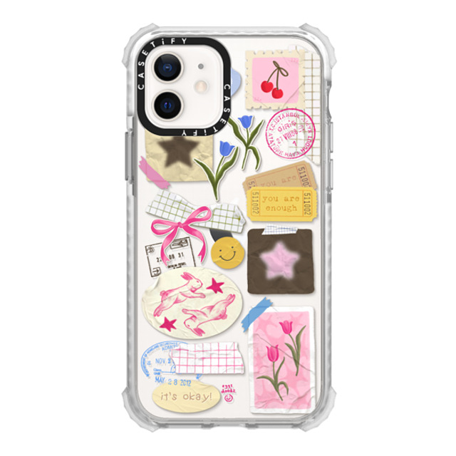 Eggsdoodz x CASETiFY iPhone 12 ケース Glossy Frost ウルトラインパクトケース You Are Stars Collage