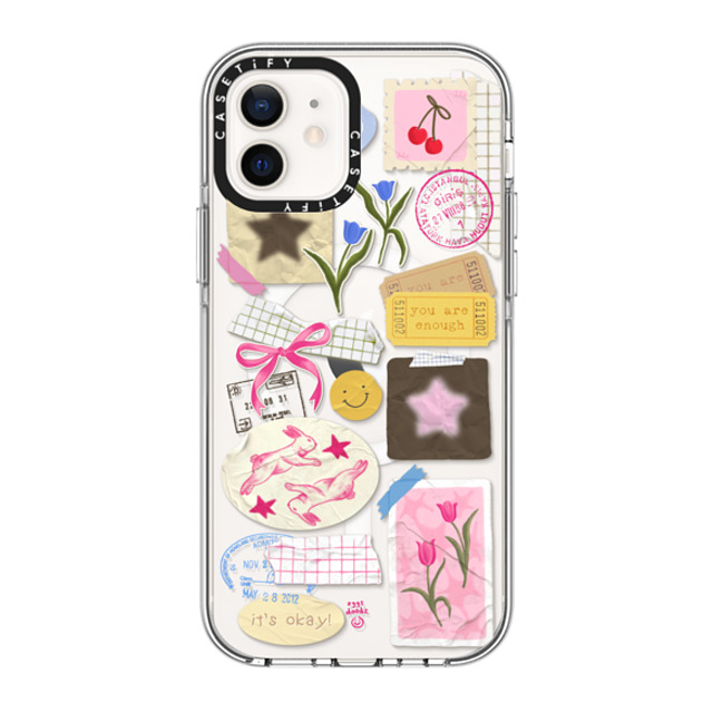 Eggsdoodz x CASETiFY iPhone 12 ケース クリア クリア ケース MagSafe対応 You Are Stars Collage