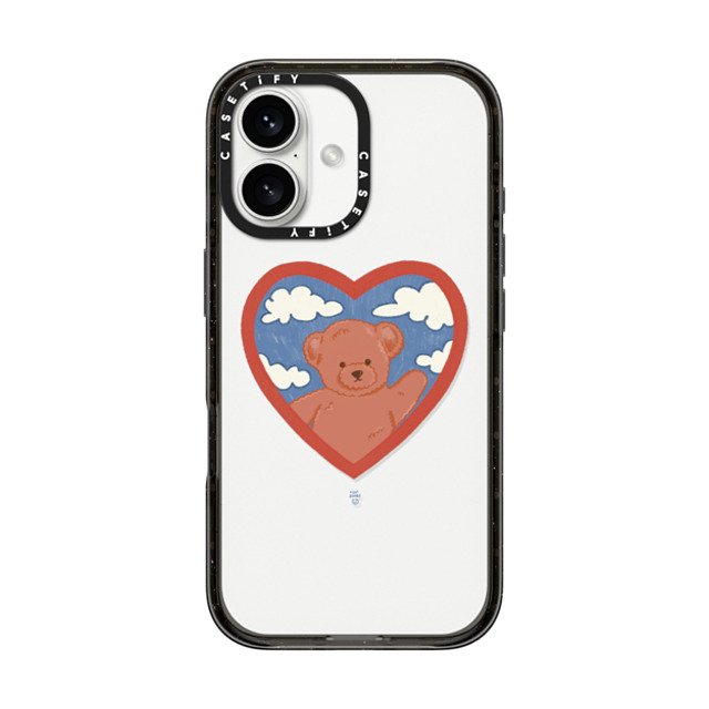 Eggsdoodz x CASETiFY iPhone 16 Case Sticker,Floral Black インパクトケース Bear In The Clouds Mother's Day Eggsdoodz x CASETiFY iPhone 16 Case Sticker,Floral Black インパクトケース Bear In The Clouds Mother's Day