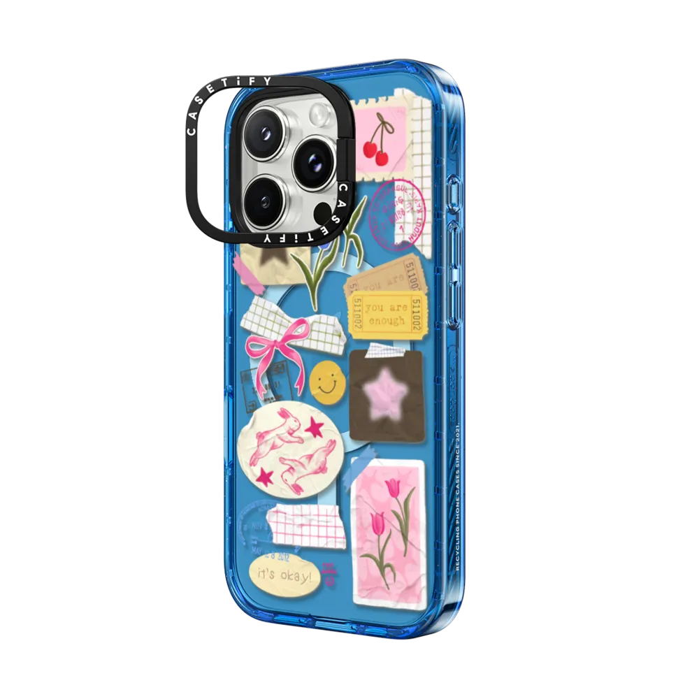 Impact Ring Stand iPhone 16 Pro Max Case MagSafe Compatible - You Are Stars Collage