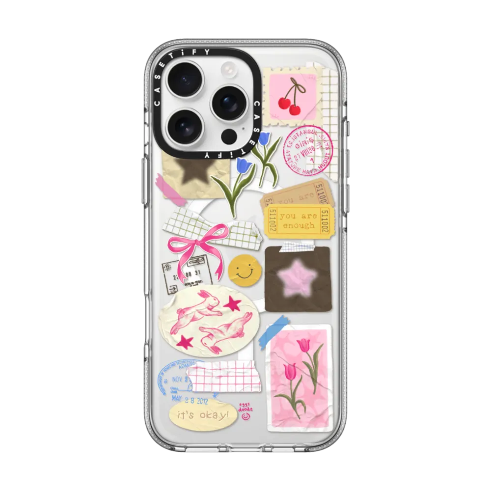 Clear iPhone 16 Pro Max Case MagSafe Compatible - You Are Stars Collage