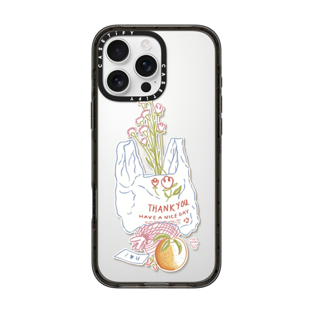 Eggsdoodz x CASETiFY iPhone 16 Pro Max ケース Sticker,Floral ブラック インパクトケース Thank You Bag Mother's Day Eggsdoodz x CASETiFY iPhone 16 Pro Max ケース Sticker,Floral ブラック インパクトケース Thank You Bag Mother's Day