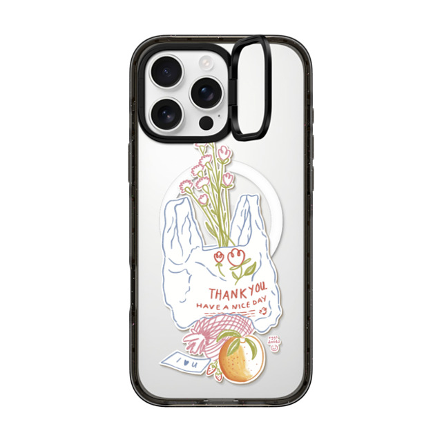 Eggsdoodz x CASETiFY iPhone 16 Pro Max ケース Sticker,Floral ブラック インパクトリングスタンドケース MagSafe対応 Thank You Bag Mother's Day Eggsdoodz x CASETiFY iPhone 16 Pro Max ケース Sticker,Floral ブラック インパクトリングスタンドケース MagSafe対応 Thank You Bag Mother's Day