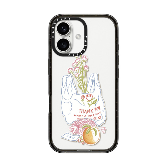 Eggsdoodz x CASETiFY iPhone 16 Case Sticker,Floral ブラック インパクトケース Thank You Bag Mother's Day Eggsdoodz x CASETiFY iPhone 16 Case Sticker,Floral ブラック インパクトケース Thank You Bag Mother's Day