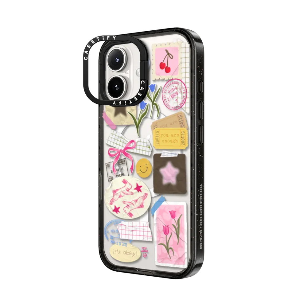 Impact Ring Stand iPhone 16 Plus Case MagSafe Compatible - You Are Stars Collage