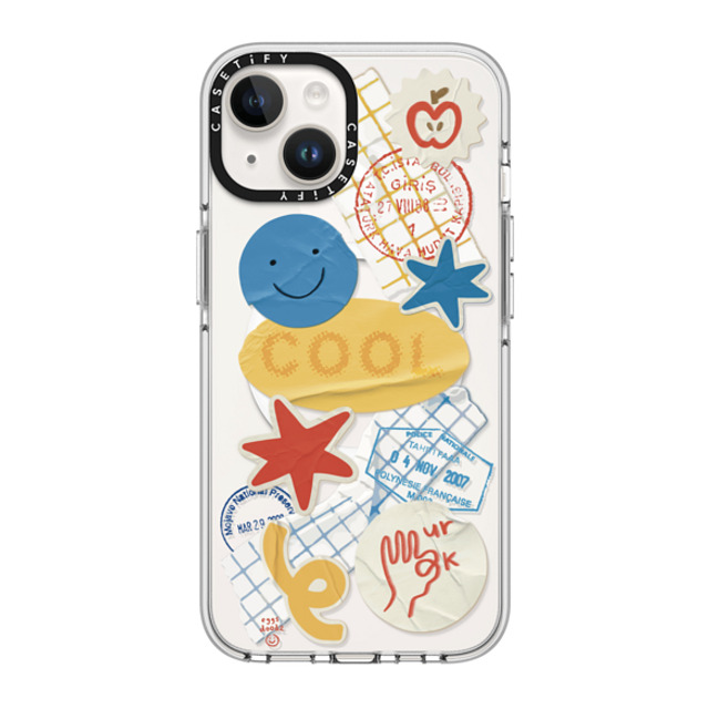Eggsdoodz x CASETiFY iPhone 14 Case Clear Clear Case MagSafe Compatible Playful Primary Collage Eggsdoodz x CASETiFY iPhone 14 Case Clear Clear Case MagSafe Compatible Playful Primary Collage