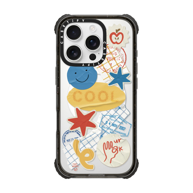 Eggsdoodz x CASETiFY iPhone 16 Pro Case Black ウルトラ インパクトケース MagSafe 対応 Playful Primary Collage Eggsdoodz x CASETiFY iPhone 16 Pro Case Black ウルトラ インパクトケース MagSafe 対応 Playful Primary Collage