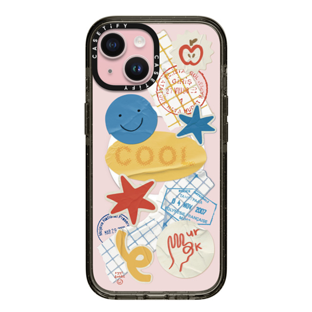 Eggsdoodz x CASETiFY iPhone 15 Case Black Impact Case MagSafe Compatible Playful Primary Collage Eggsdoodz x CASETiFY iPhone 15 Case Black Impact Case MagSafe Compatible Playful Primary Collage