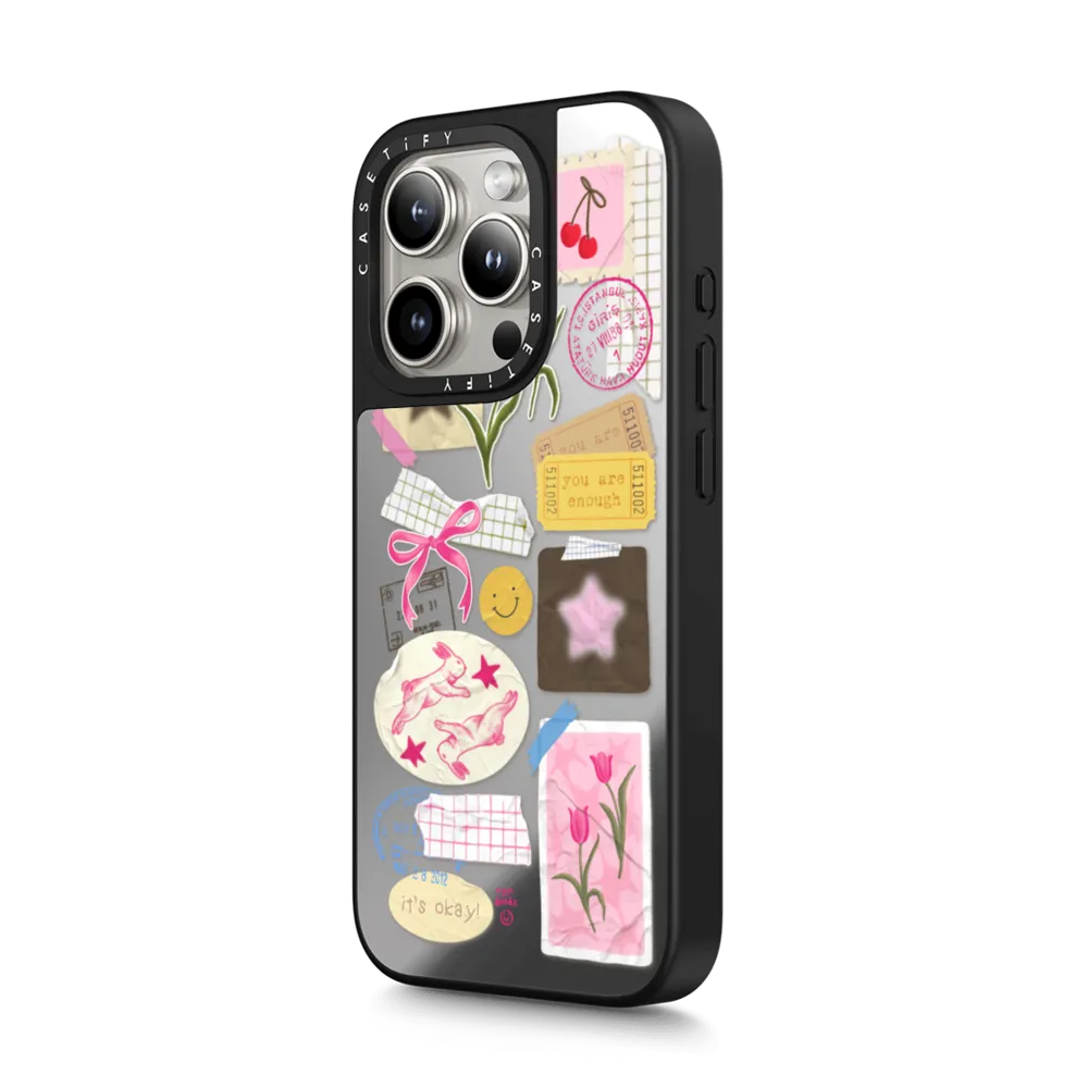 Mirror iPhone 15 Pro Max Case MagSafe Compatible - You Are Stars Collage