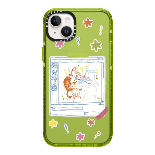 Eggsdoodz x CASETiFY iPhone 14 Plus ケース Sticker,Cat Kiwi インパクトケース Hardworking Cat Father's Day Eggsdoodz x CASETiFY iPhone 14 Plus ケース Sticker,Cat Kiwi インパクトケース Hardworking Cat Father's Day