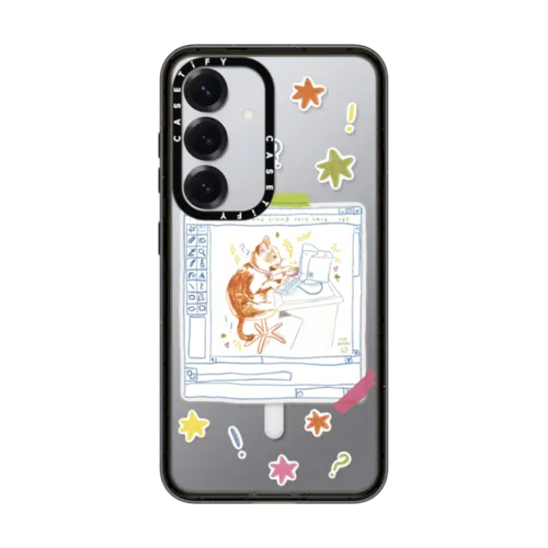 Galaxy S25 - Hardworking Cat